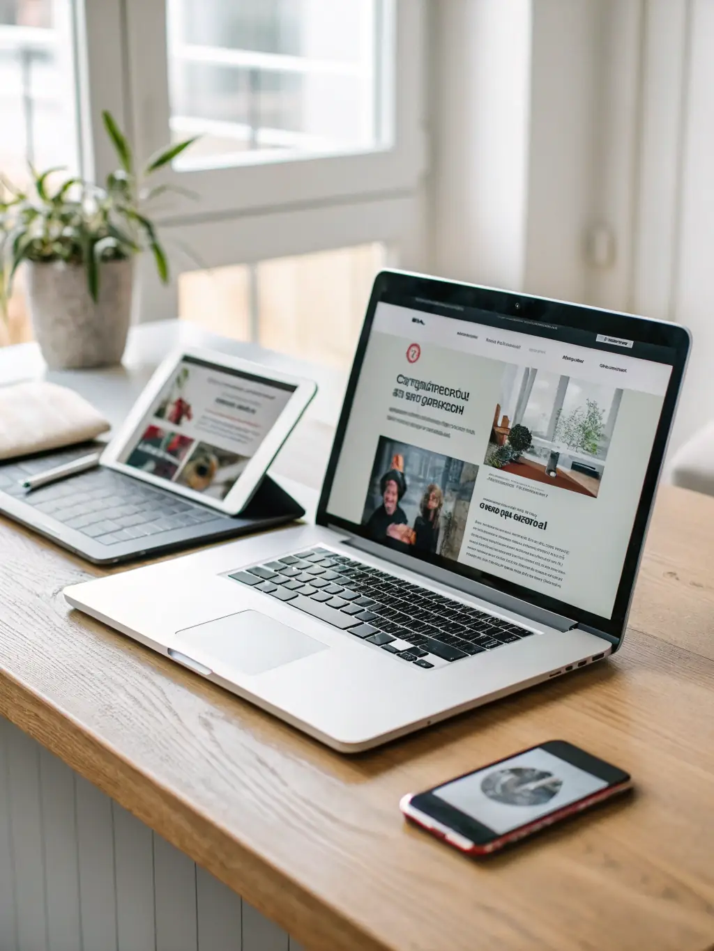 A mobile-friendly website design, demonstrating responsiveness across various devices, emphasizing Website Design Nowra's commitment to modern web standards.