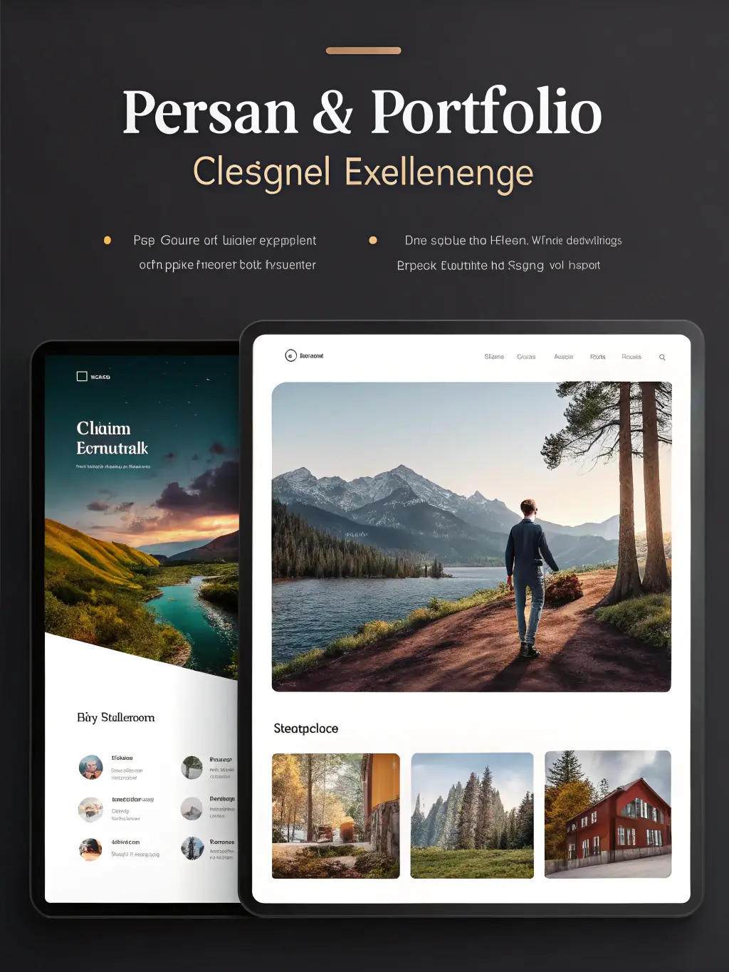 A sleek portfolio website for a photographer, emphasizing stunning visuals and easy client bookings, perfect for demonstrating Website Design Nowra's design capabilities.