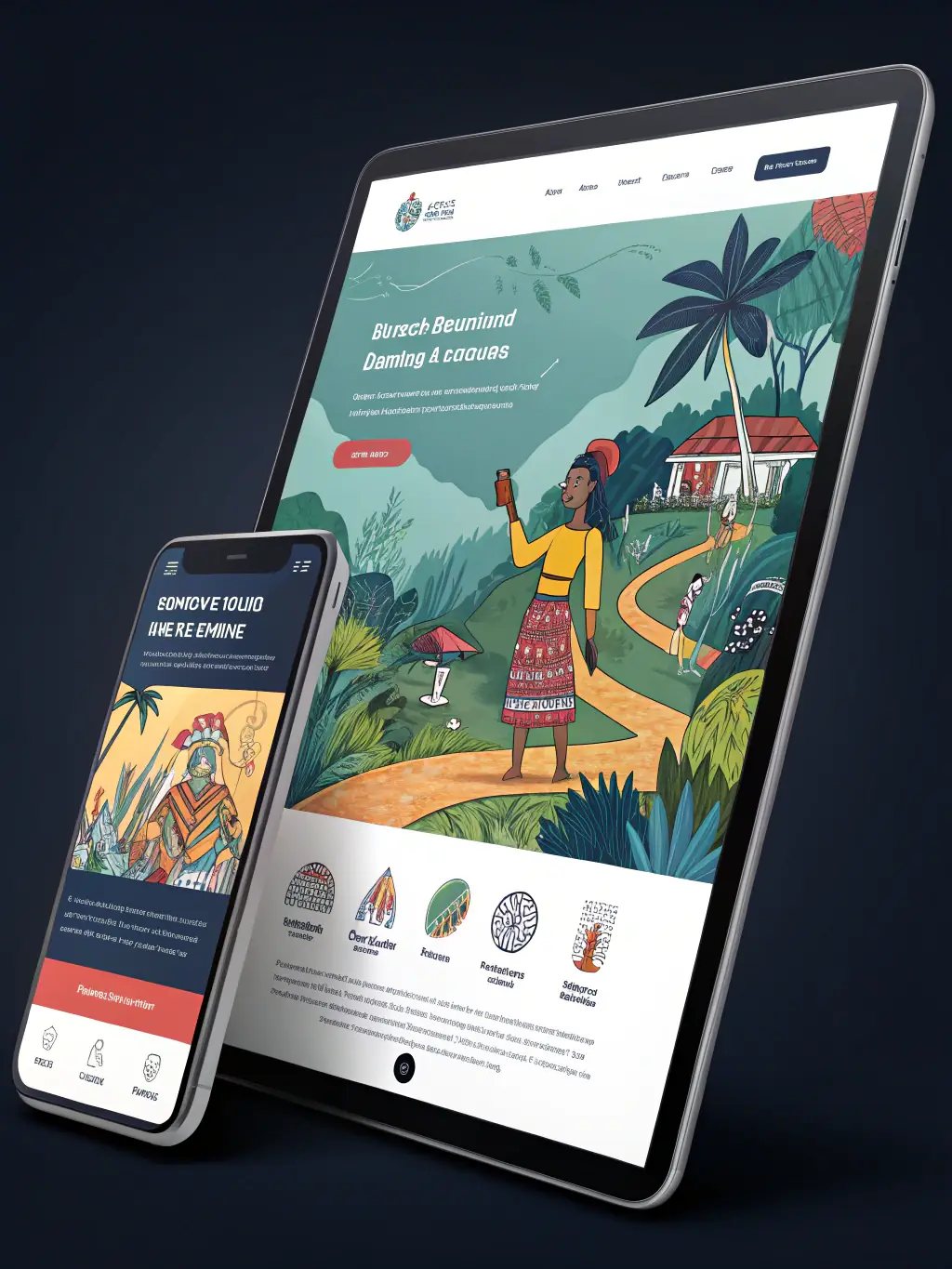 A clean, modern website design showcasing a local business, emphasizing user-friendly navigation and a responsive layout, suitable for Website Design Nowra's services page.